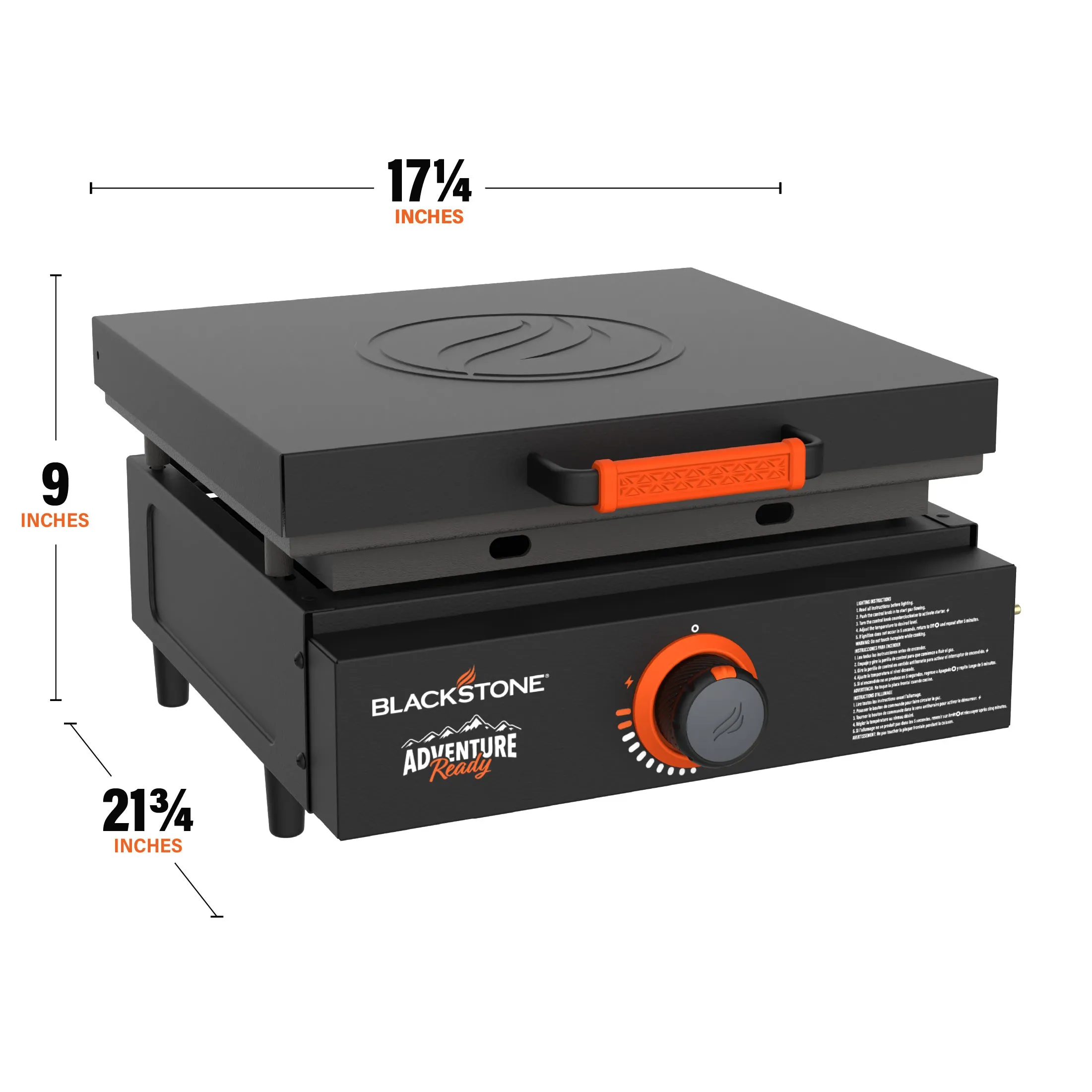 Adventure Ready 17" Griddle with Hard Cover Bundle
