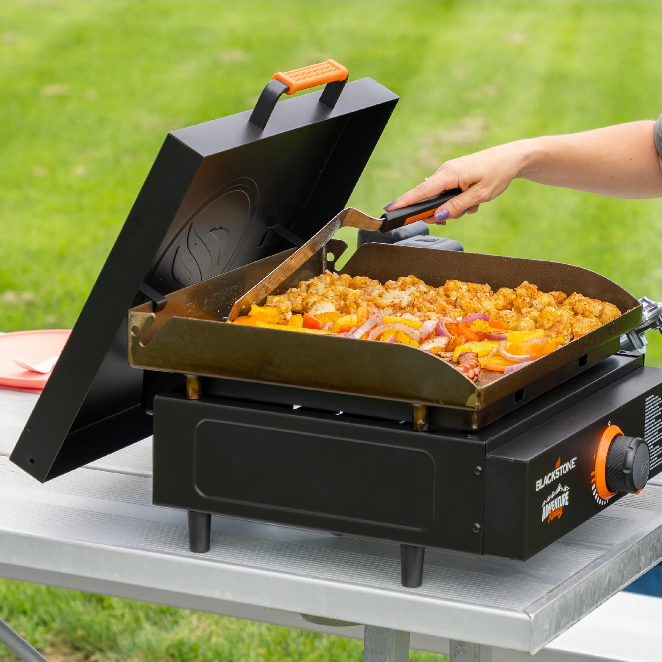 Adventure Ready 17" Griddle with Hard Cover Bundle