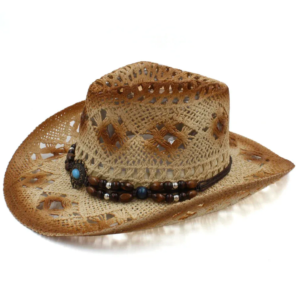 Adventure-Ready Straw Cowboy Hat