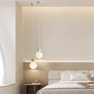 Alana - Modern Minimalist LED Hanging Double Ball Pendant Ceiling Light