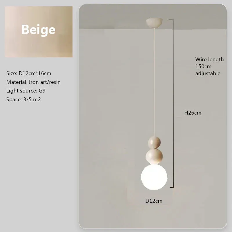 Alana - Modern Minimalist LED Hanging Double Ball Pendant Ceiling Light