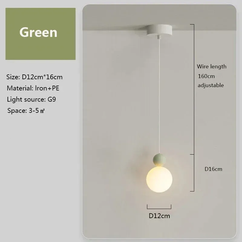 Alana - Modern Minimalist LED Hanging Double Ball Pendant Ceiling Light