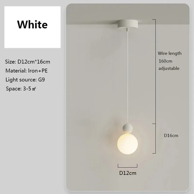 Alana - Modern Minimalist LED Hanging Double Ball Pendant Ceiling Light