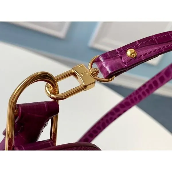 Alma Bb Top Handle Bag In Crocodile Leather N94270 Purple 2019 Collection