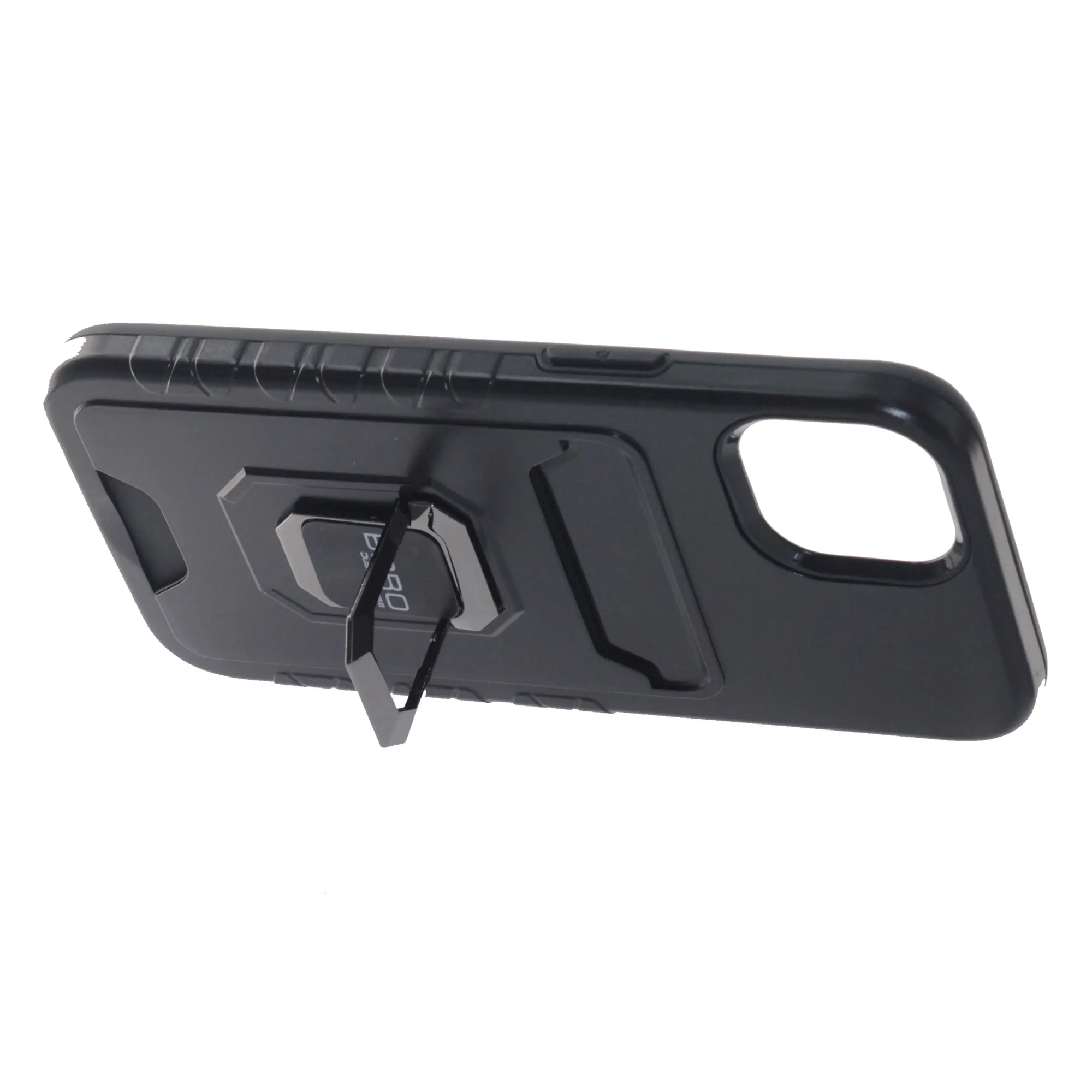 Apple iPhone 11 Pro Max Case, (BORO) Magnetic Ring Armor Case with Card Holder, Color Black