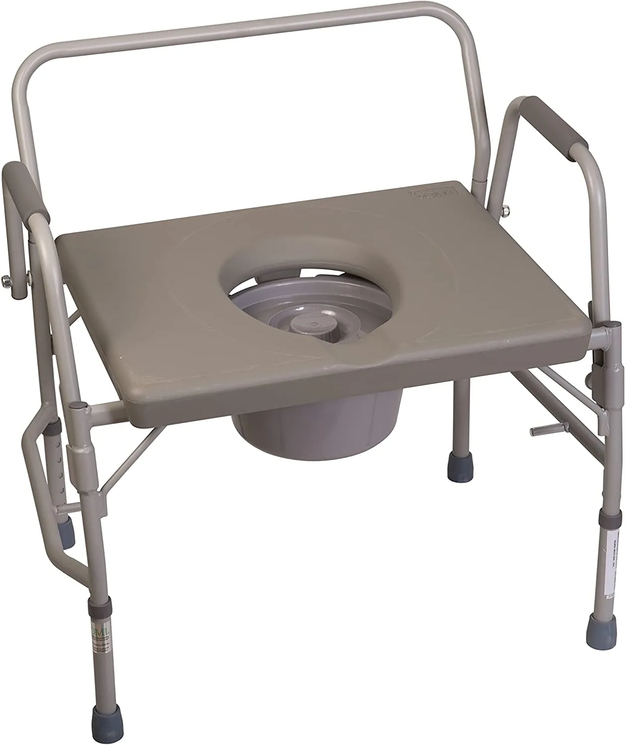 Bedside Commode Chair Portable Toilet Adjustable from 16.5-23.5 Inches I Meubon