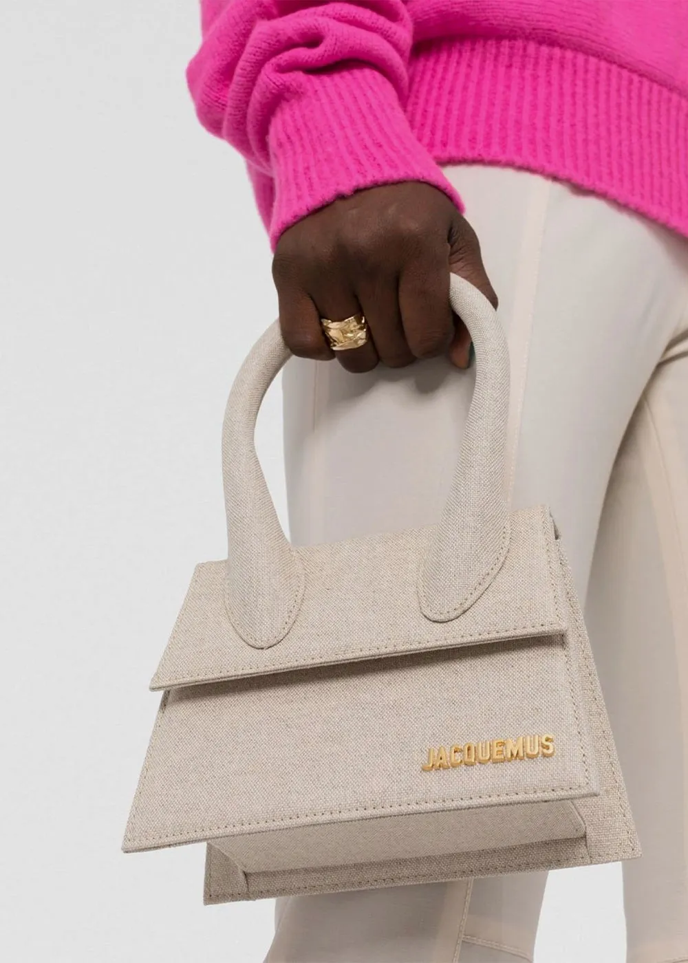 Beige 'Le Chiquito Moyen' Bag