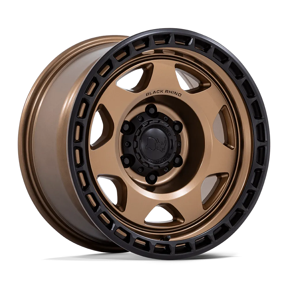 Black Rhino BR018 Voyager 17X8.5 6X135 -10mm Matte Bronze W Matte Black Lip