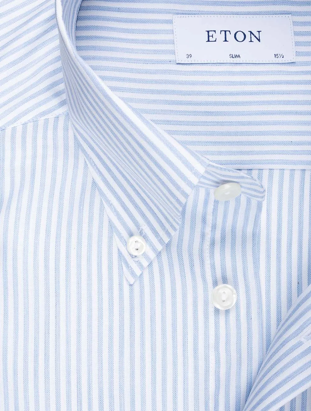 Blue Stripe Buttondown Slim Fit Shirt