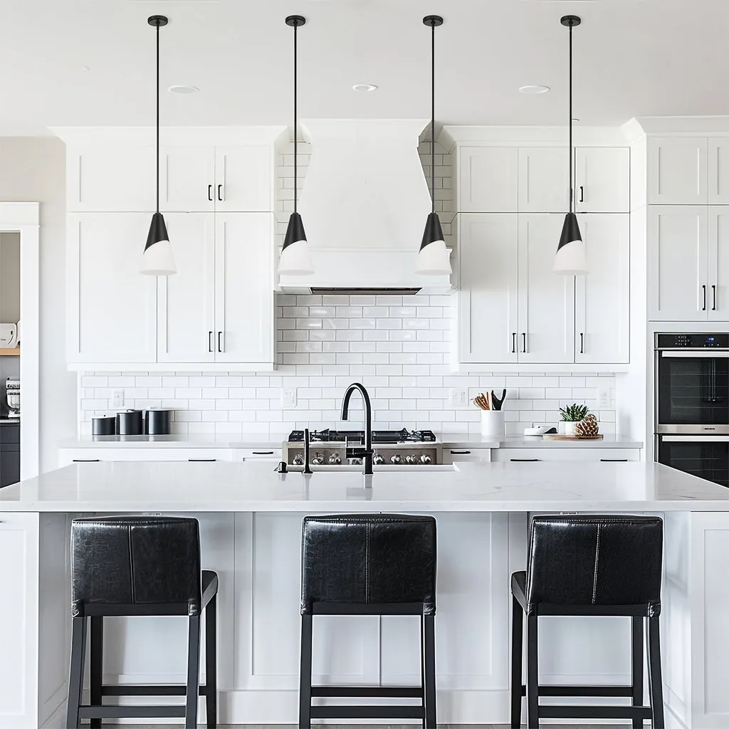 Brian Patrick Flynn Tori 1 Light Matte Black Pendant