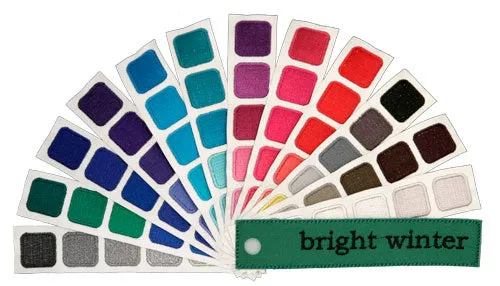 Bright Winter Color Swatch Book