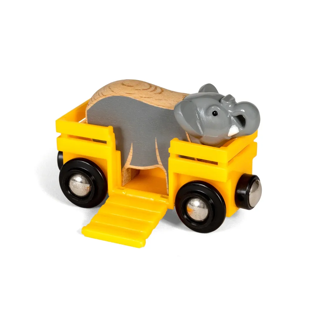 BRIO Elephant and Wagon