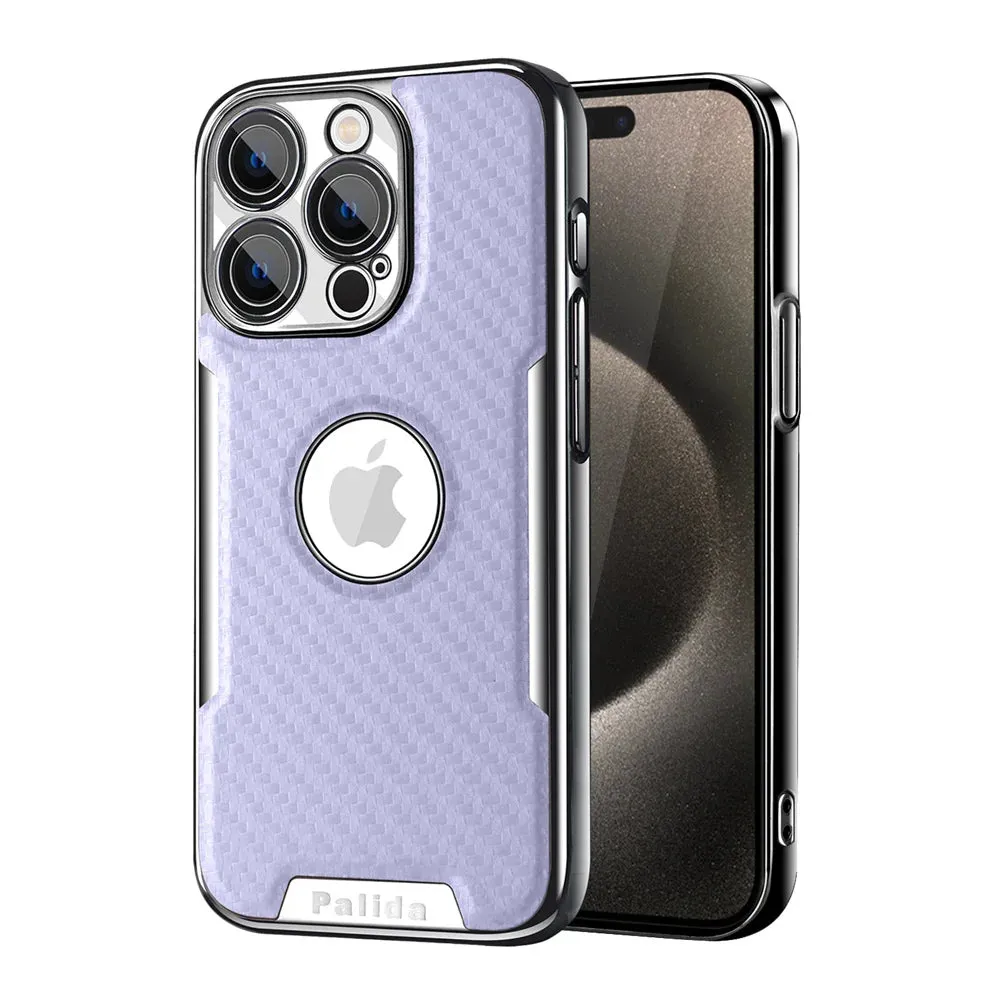Business Plating Carbon Fiber Case for iPhone