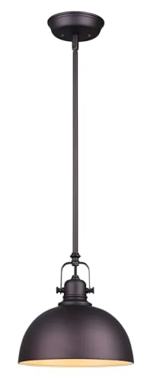 CANARM LTD. IPL222B01ORB Polo 1 Light, Oil Rubbed Bronze Finish Pendant
