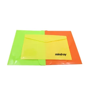 Coloured Envelope-Style A4 Document Holder With Snap Fastener
