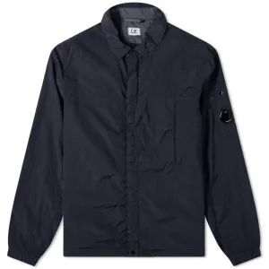CP Company Navy Nylon Zip Overshirt
