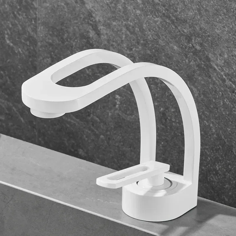 Daja - Modern Thin Curved Single Lever Mixer Basin Tap