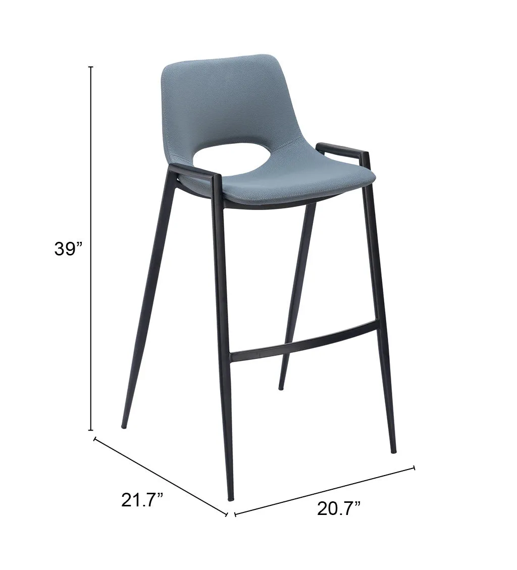 Desi Barstool (Set of 2) Blue