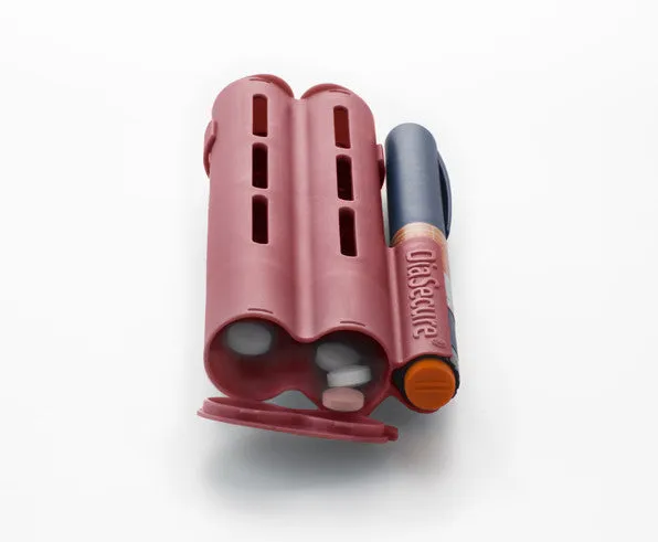 DiaSecure® Diabetic Management System (Pack of 1 - Red) | Featured in 2020 Diabetes Forecast Guide