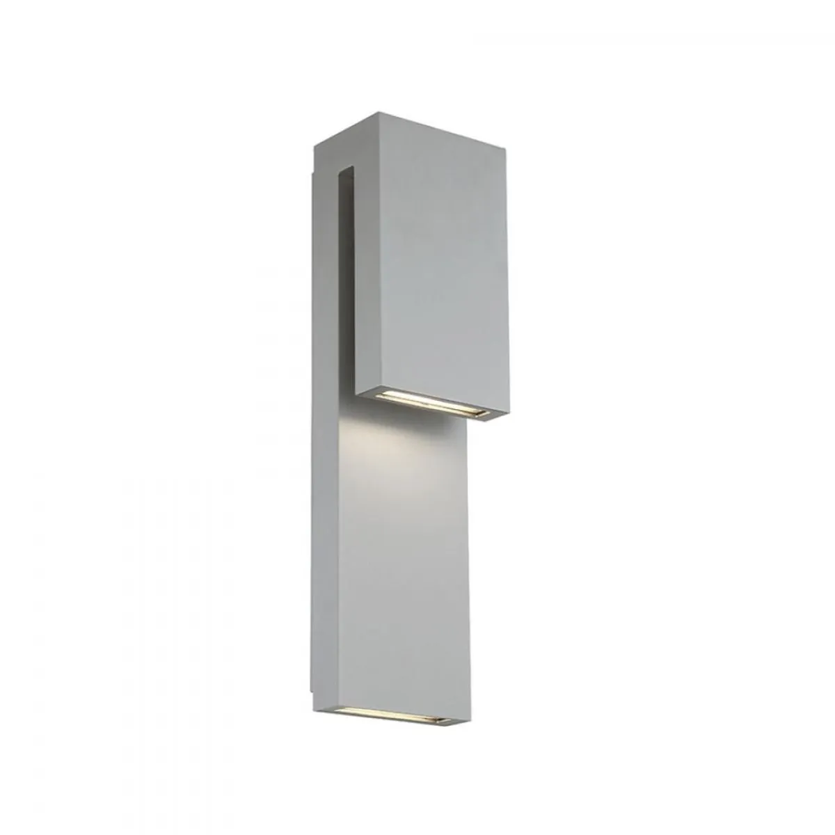 Double Down 18 in. LED Wall Light Graphite finish