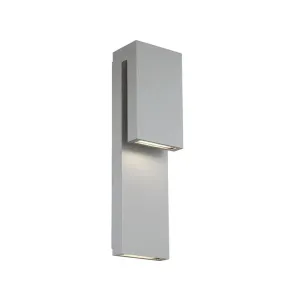 Double Down 18 in. LED Wall Light Graphite finish