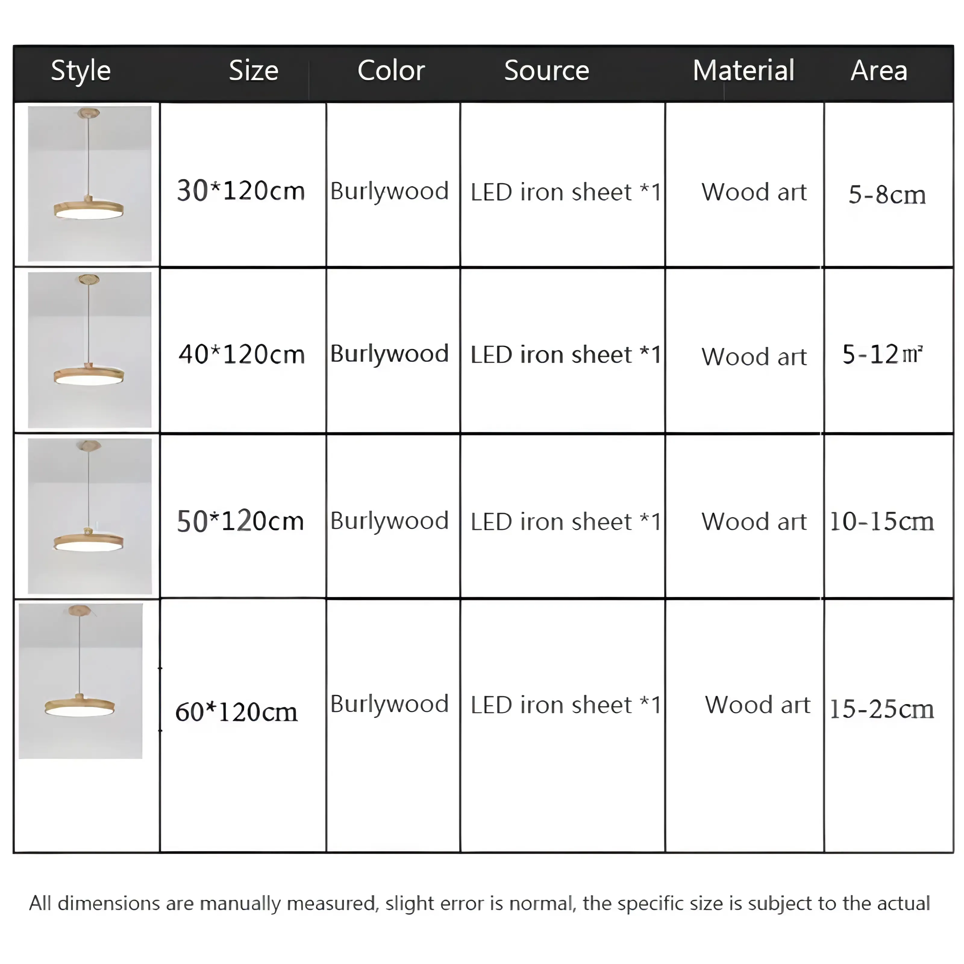 Dulce - Modern Thin Round Wooden Hanging Pendant Ceiling Light