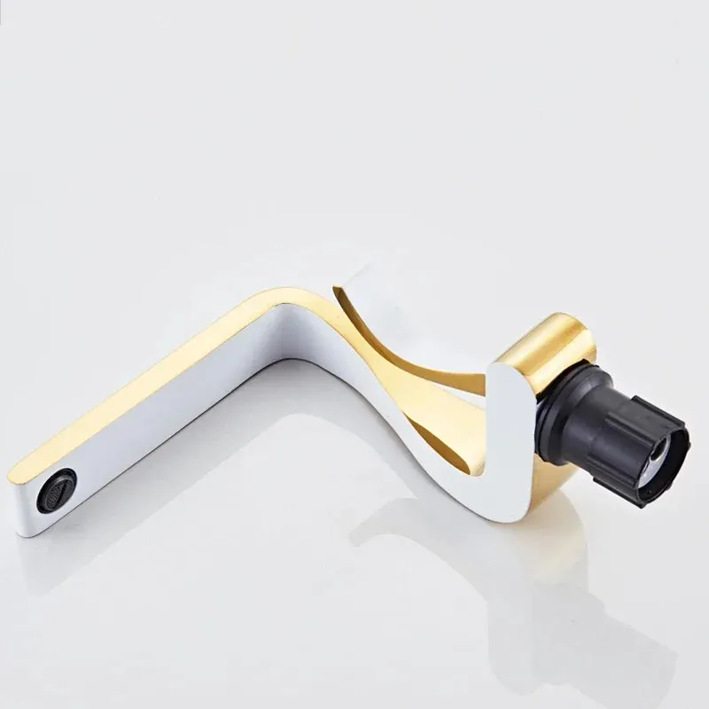 Eleazar - Modern Curved Single Lever Basin Mixer Tap