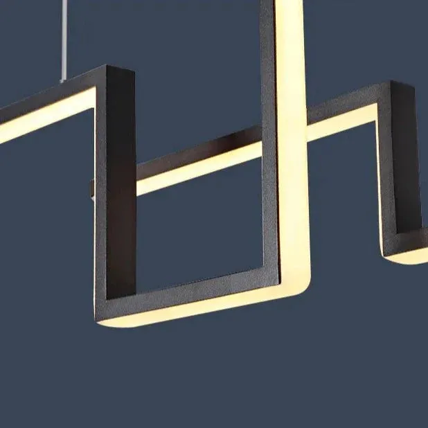 Elysia - Long Thin Modern Hanging LED Chandelier