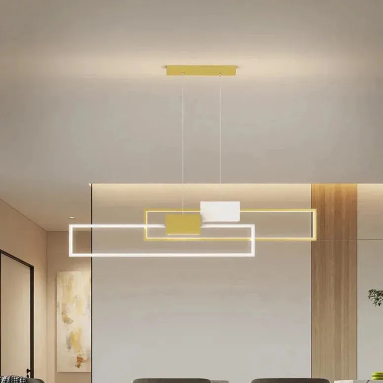 Elysia - Long Thin Modern Hanging LED Chandelier