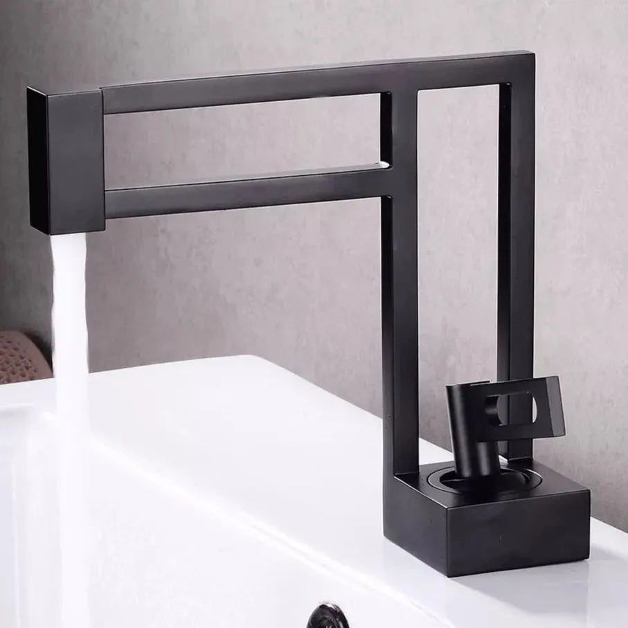 Genevieve - Industrial Single Handle Bathroom Mixer Basin Tap
