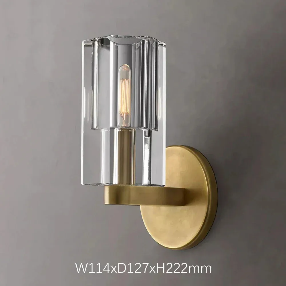 Gizem - Modern Linear Glass Cylindrical Up Down Wall Light