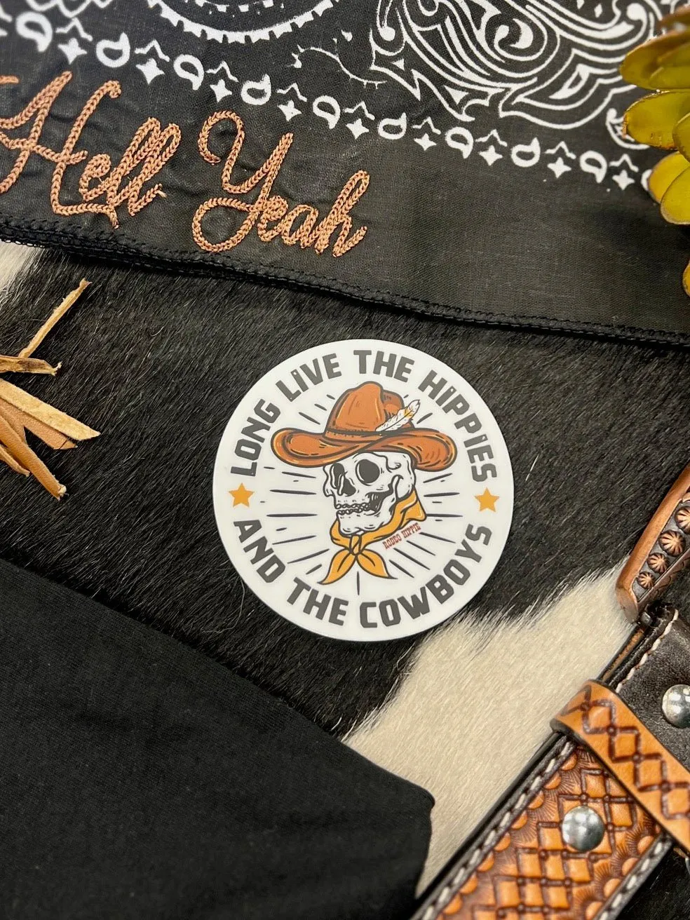 Hell Yeah Embroidered Bandana