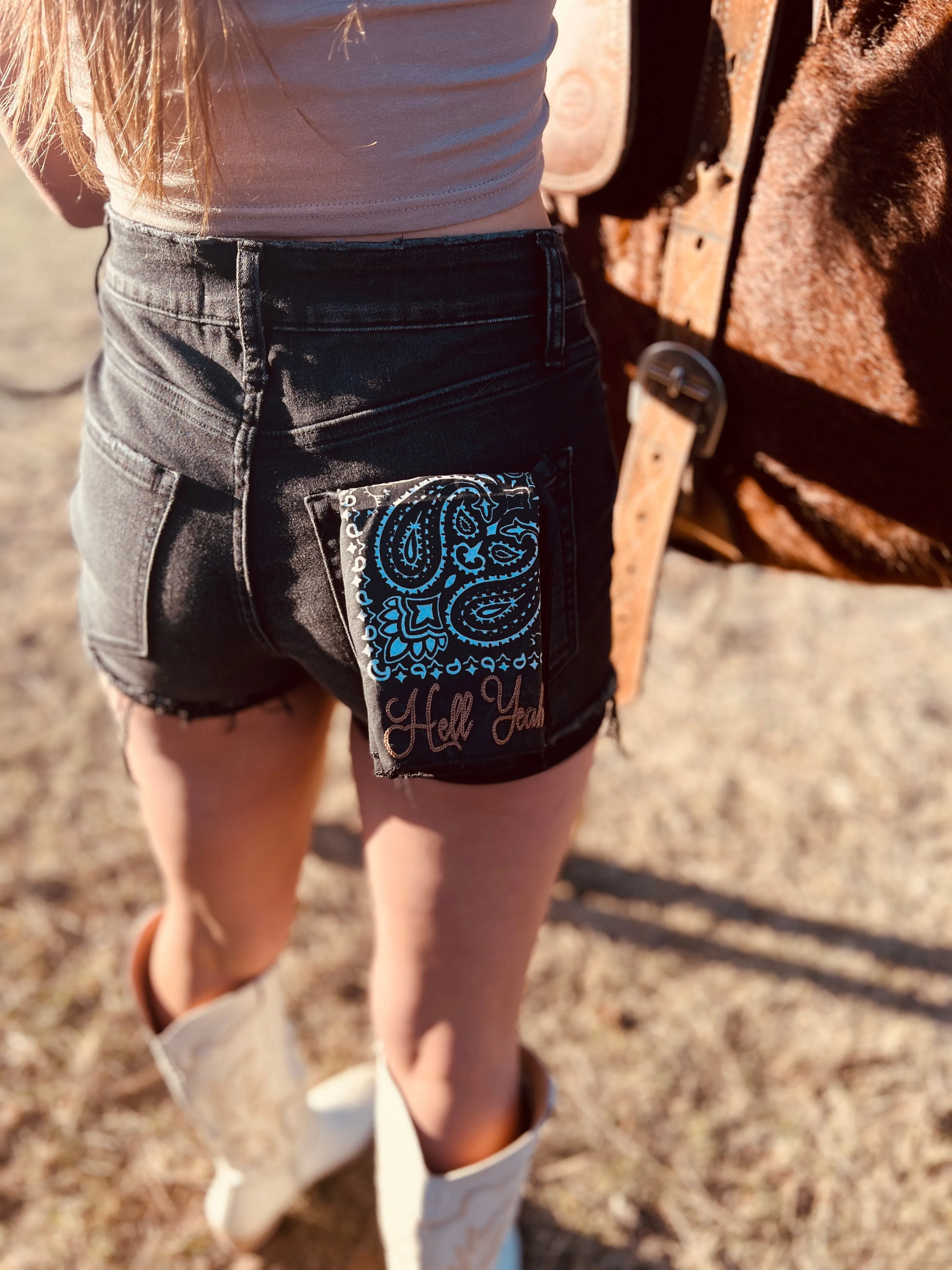 Hell Yeah Embroidered Bandana