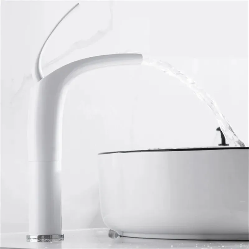 Horne - Curved Modern Waterfall Basin Mixer Tap