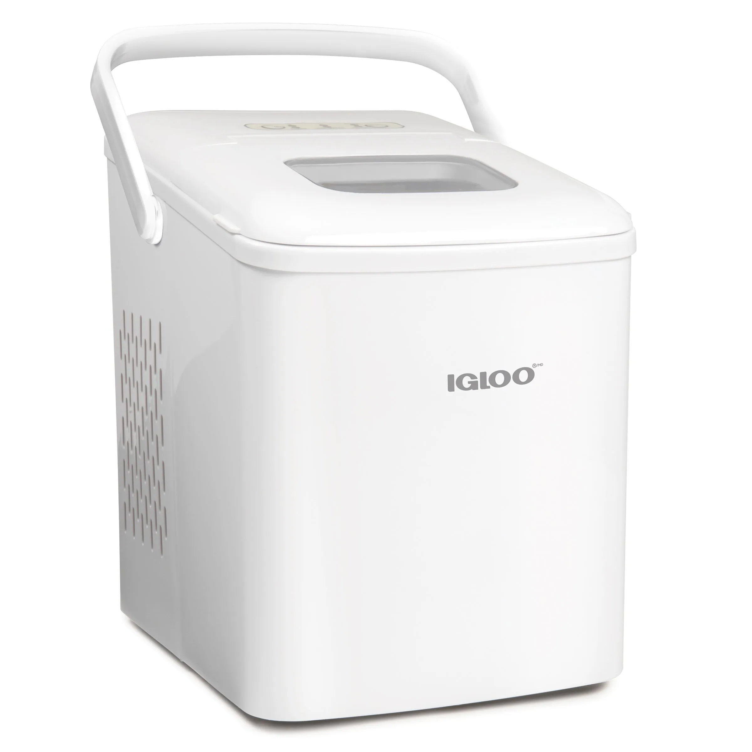 IGLOO® 26-Pound Automatic Self-Cleaning Portable Countertop Ice Maker Machine With Handle, White