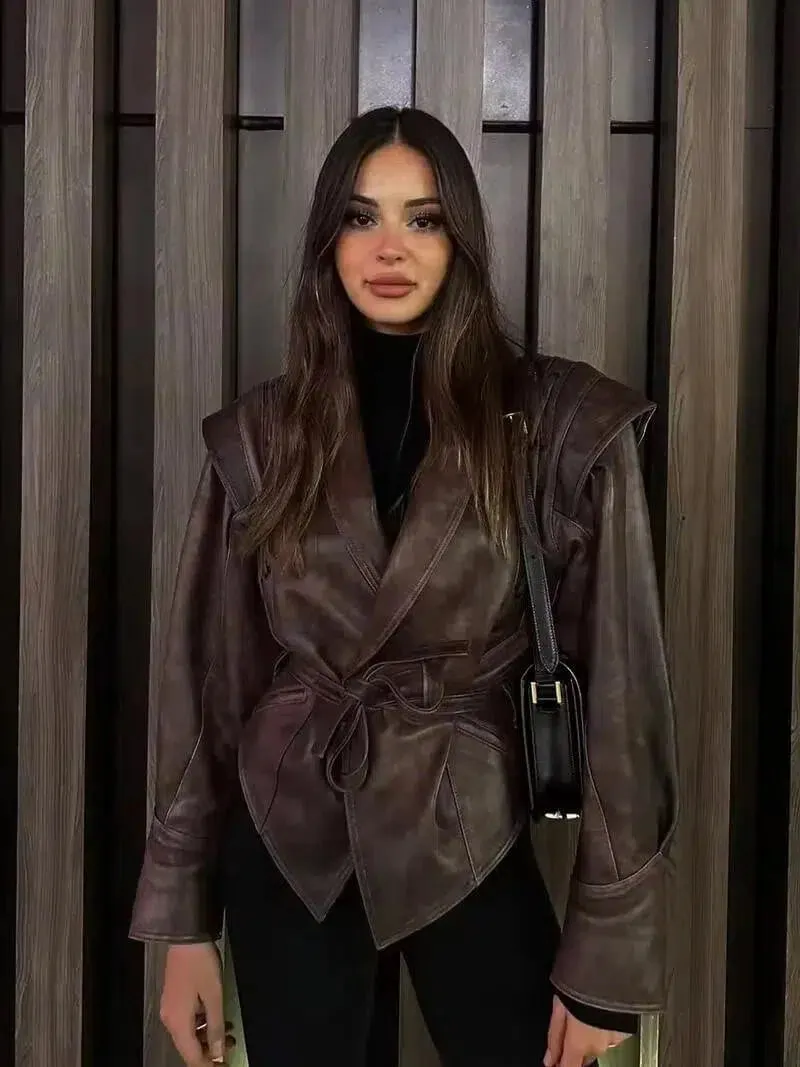 Katniss – Western-inspired style – Leather jacket