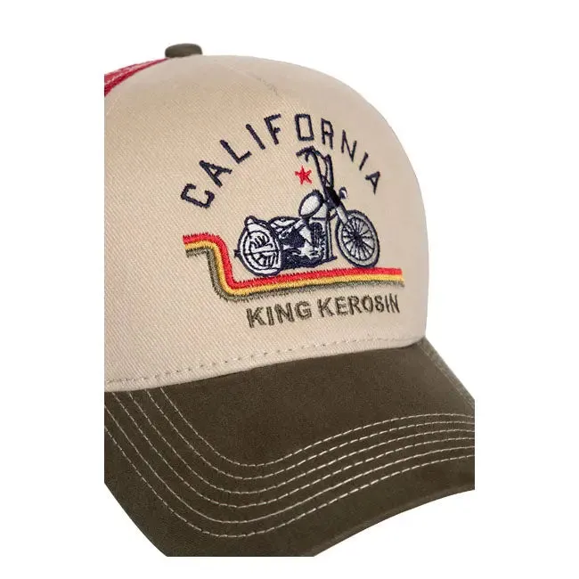 King Kerosin Ride Free Live Free Cap Off White / Green