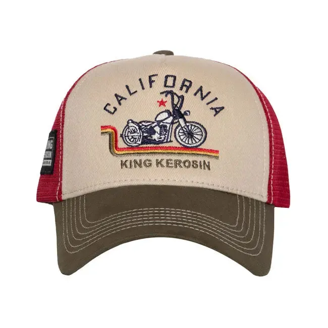 King Kerosin Ride Free Live Free Cap Off White / Green
