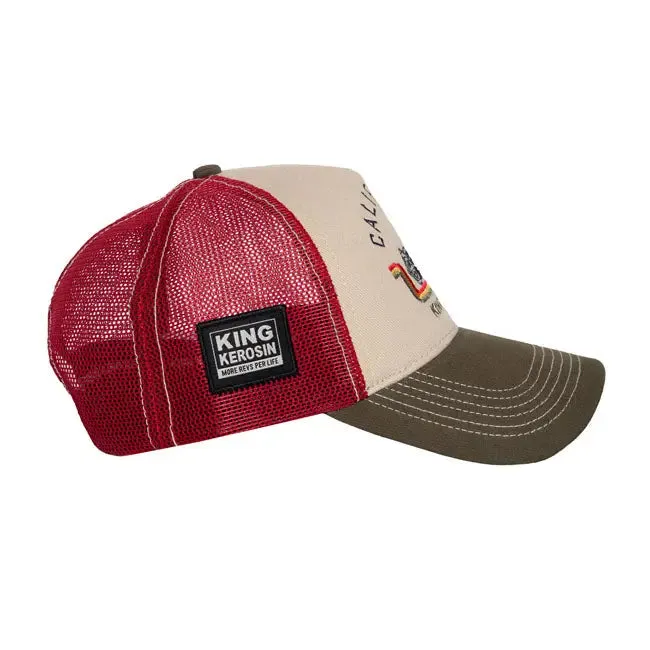 King Kerosin Ride Free Live Free Cap Off White / Green