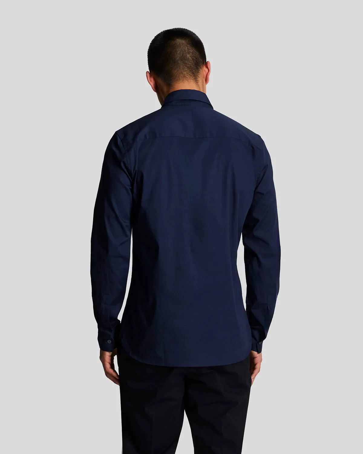 Long Sleeve Slim Fit Poplin Shirt