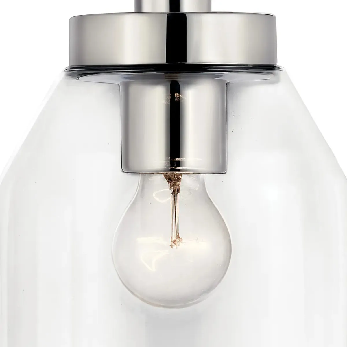 Madden 15" 1-Light Mini Pendant Light with Clear Glass, Chrome Finish