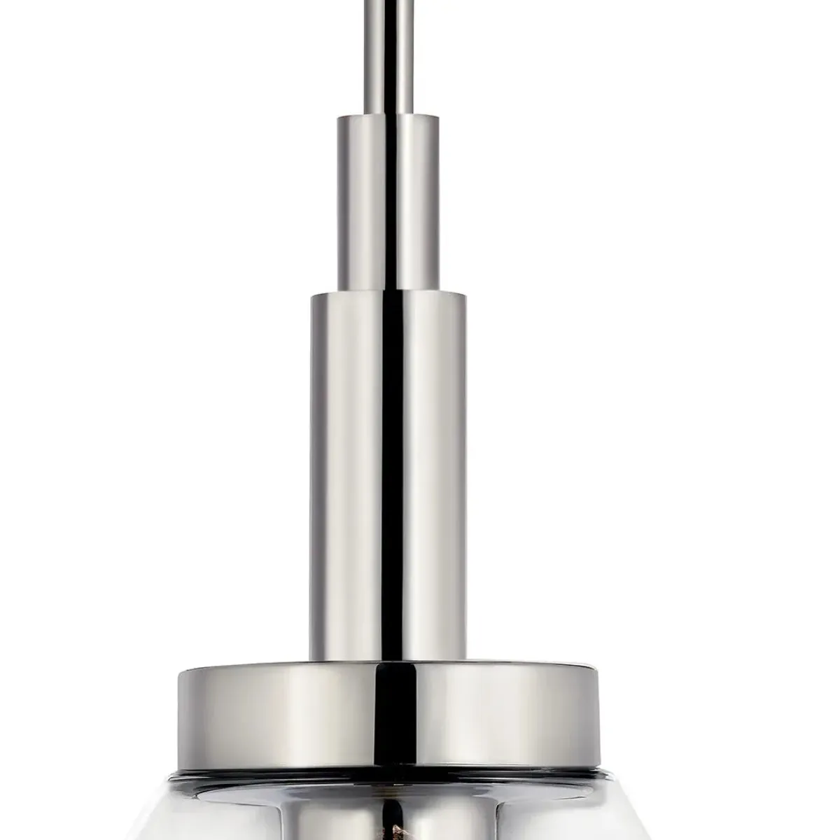 Madden 15" 1-Light Mini Pendant Light with Clear Glass, Chrome Finish