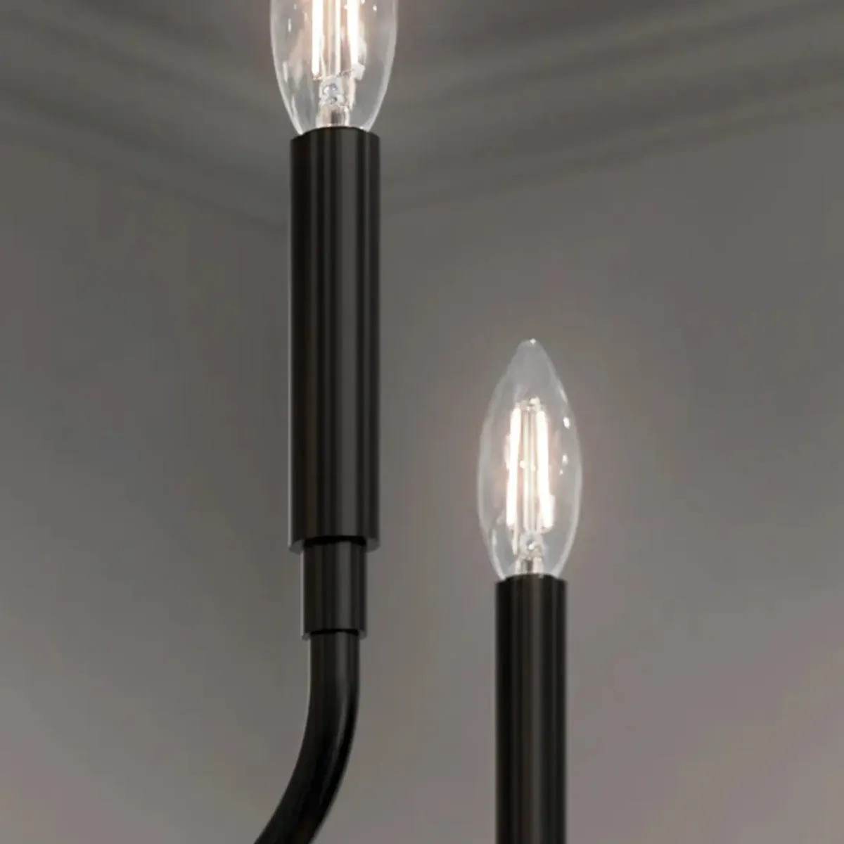 Madden 38" 6-Light Chandelier, Black Finish