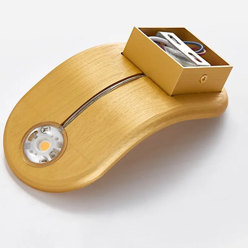 Maddox - Modern Curved Brushed Up LED Wall Light