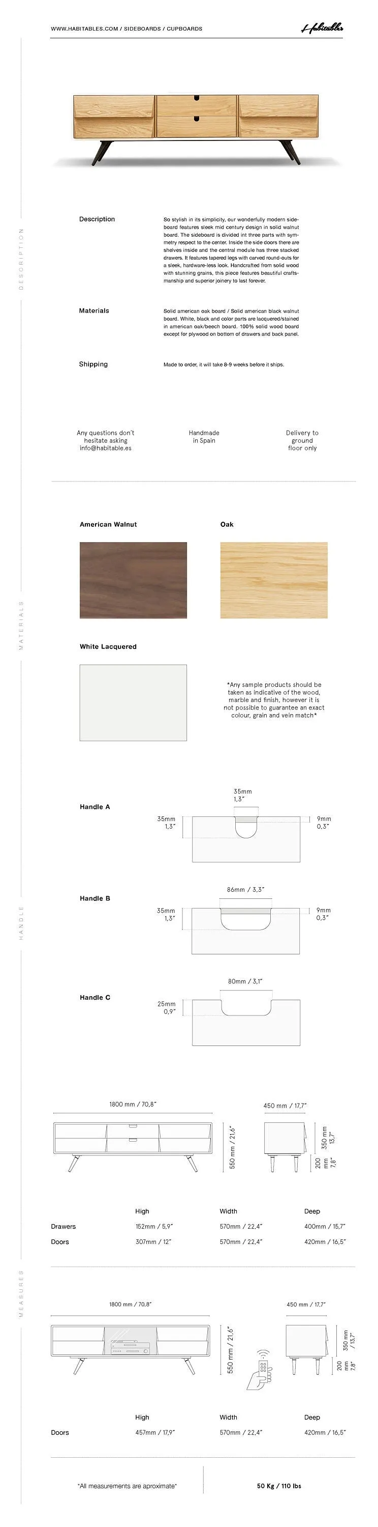 Midcentury solid timber sideboard 03