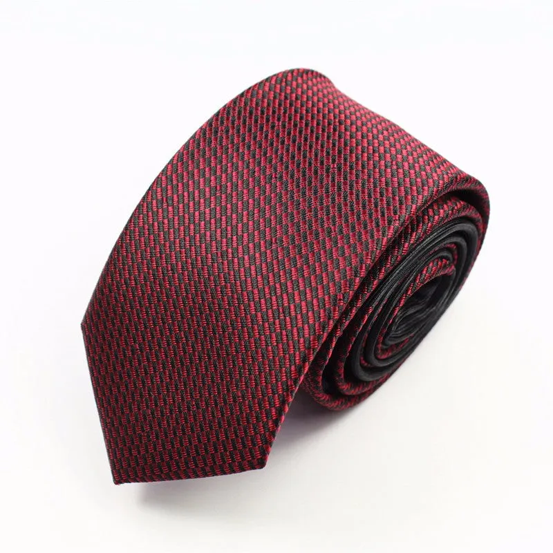 New Skinny Mens Luxury Floral Dot Neckties Hombre 6 cm Gravata Slim