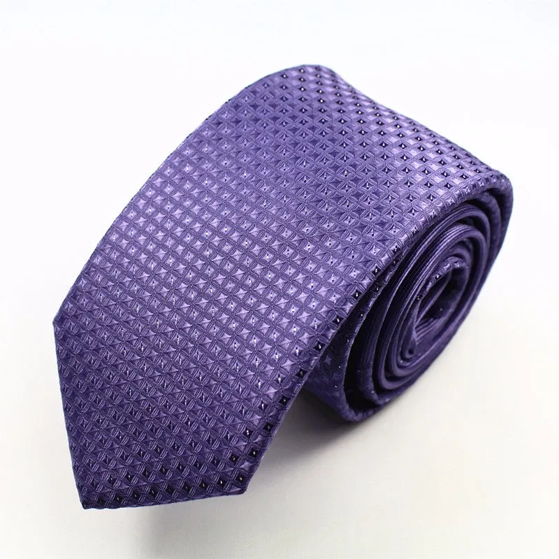 New Skinny Mens Luxury Floral Dot Neckties Hombre 6 cm Gravata Slim
