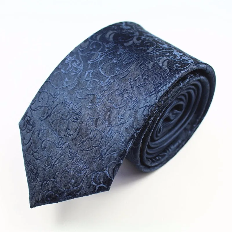 New Skinny Mens Luxury Floral Dot Neckties Hombre 6 cm Gravata Slim