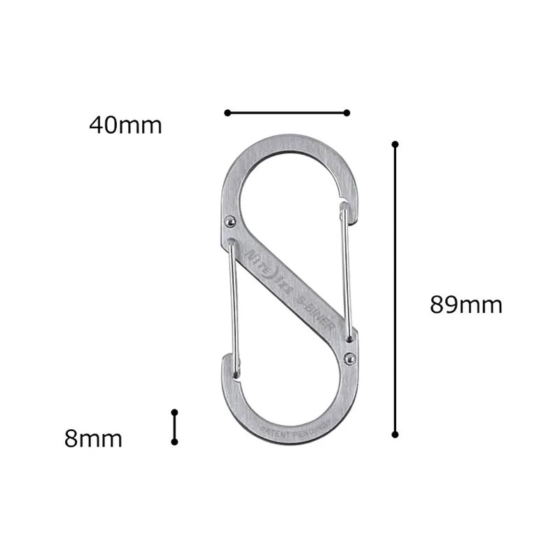 Nite Ize S-Biner Stainless Steel Dual Carabiner