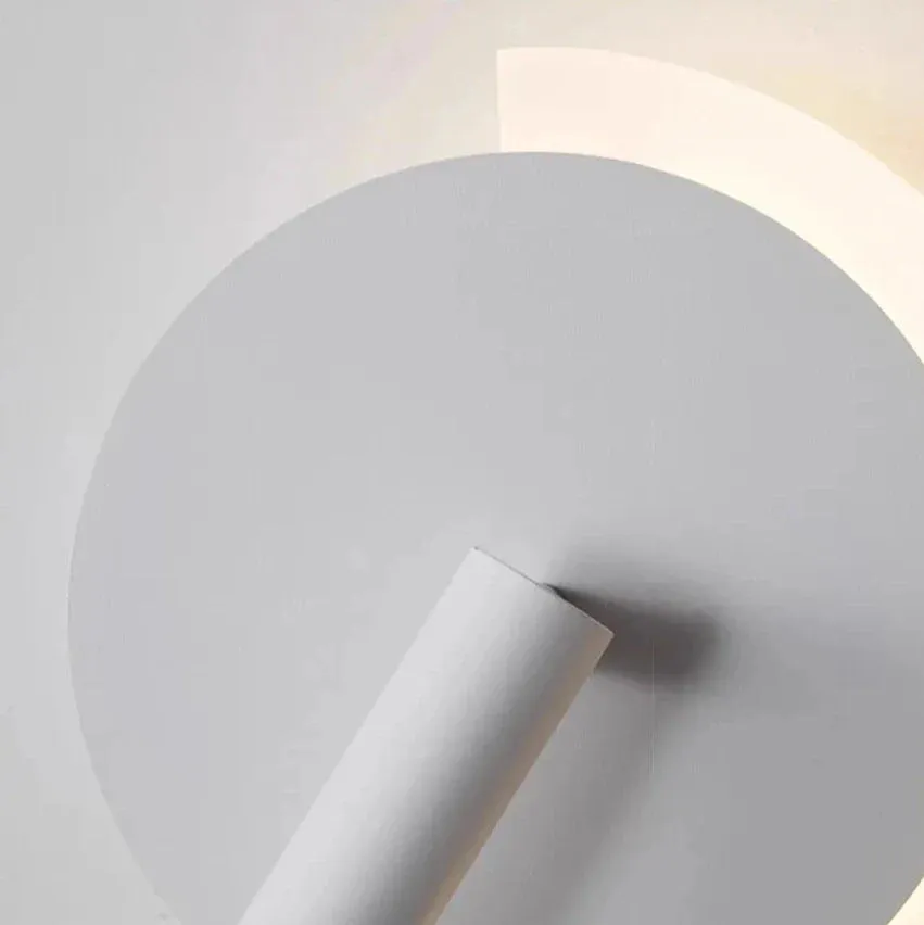 Noa - Modern Aluminium Wall Light With Switch Rotatable Spotlight